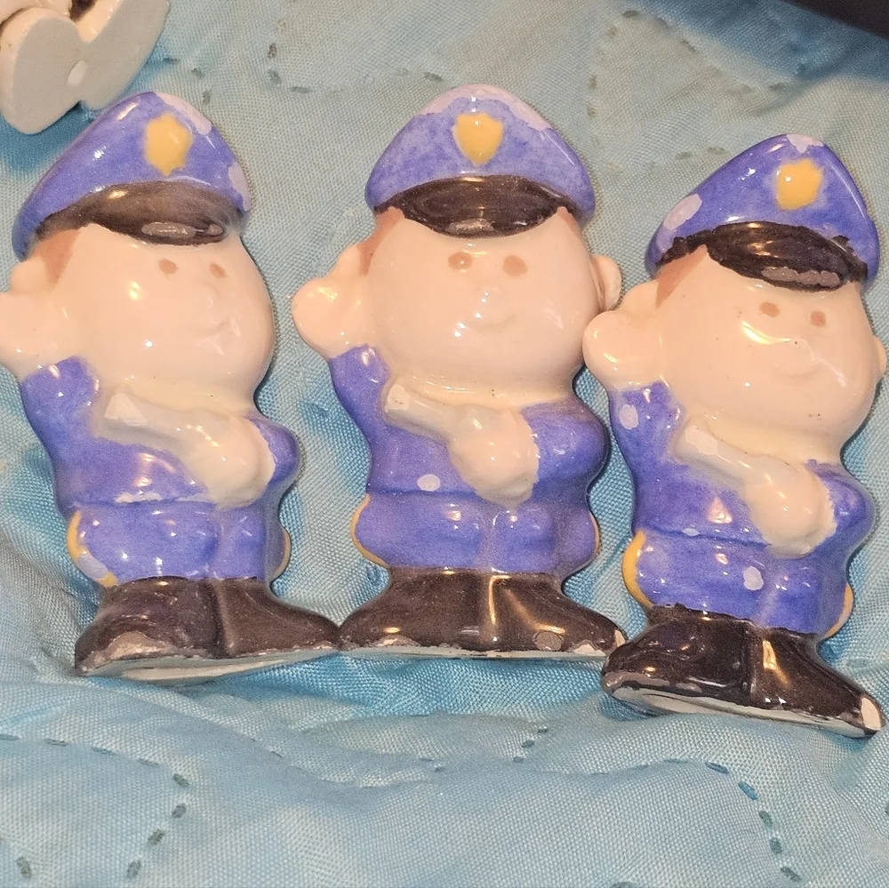 Vintage Duncan Ceramic Products Tic Tac Toe Game Cops and Robbers 1973 - Picture 7 of 15